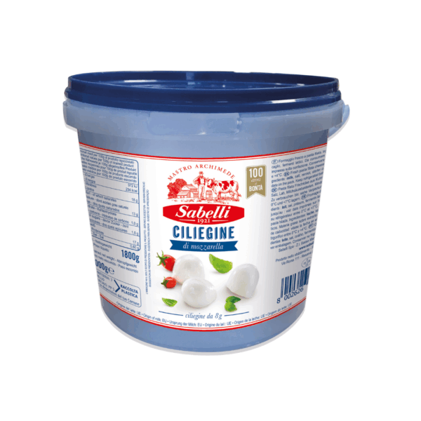 Mini mozzarella en cubo