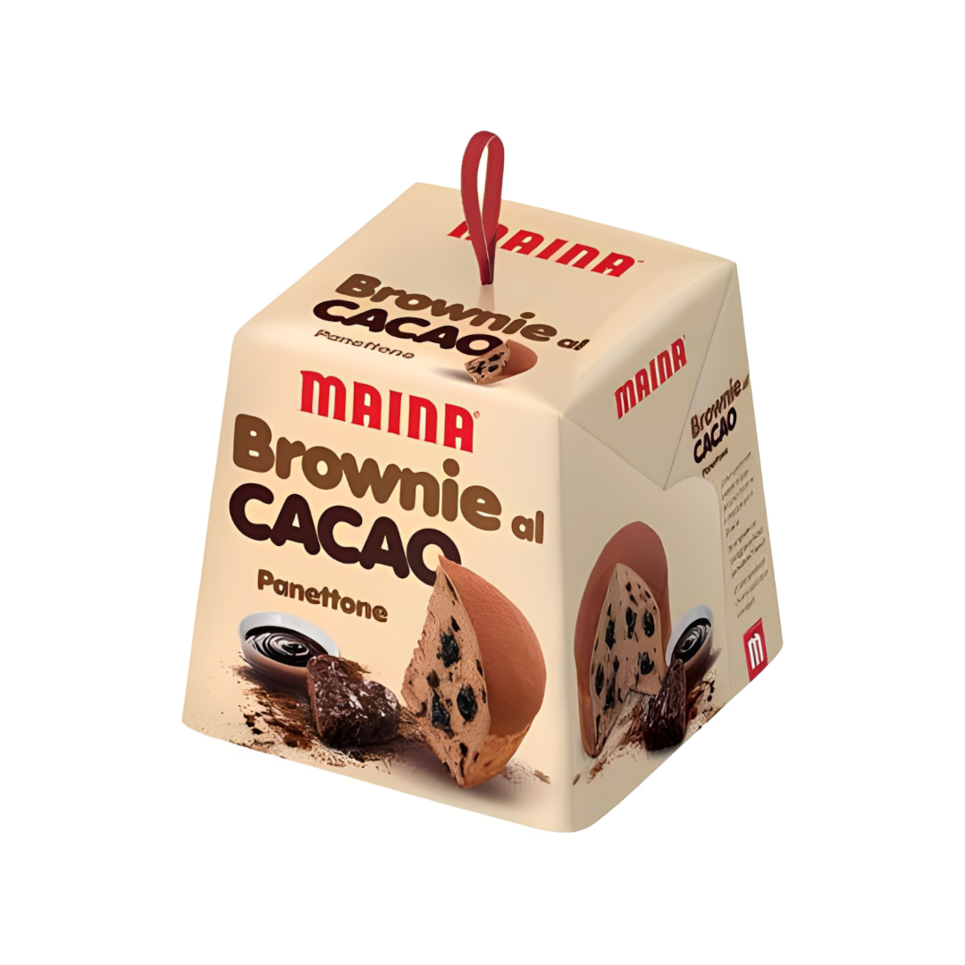 Panettone Choco Brownie Maina 750 g panettone italiano con chocolate y brownie